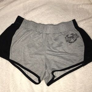 Grey and black color block pj shorts🌓